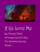 If Ye Love Me-Marimba Quartet P.O.D. cover